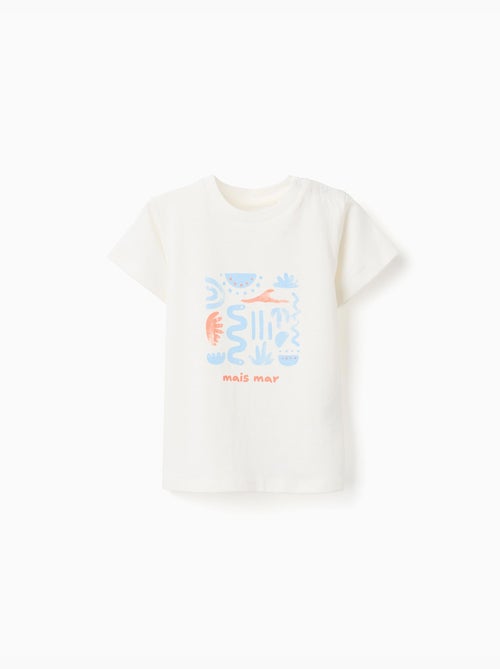 Camiseta de algodón con estampado Mais Mar - Kiabi