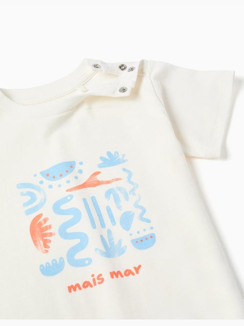 Camiseta de algodón con estampado Mais Mar - Kiabi