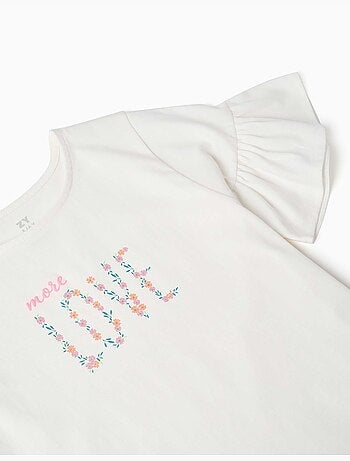 Camiseta de algodón con estampado More Love