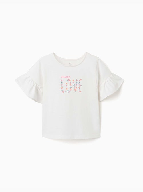 Camiseta de algodón con estampado More Love - Kiabi Camiseta de algodón con estampado More Love - Kiabi