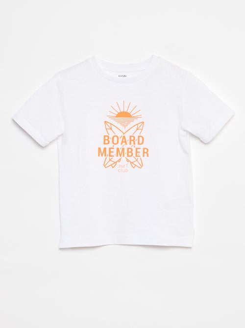 Camiseta de algodón con estampado - Kiabi