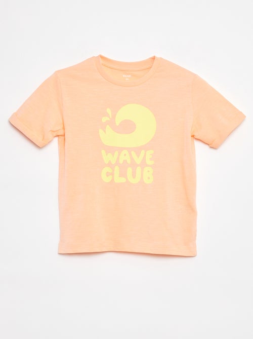 Camiseta de algodón con estampado - Kiabi