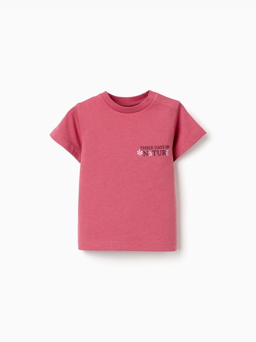 Camiseta de algodón con estampado Nature - Kiabi
