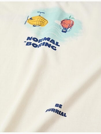 Camiseta de algodón con estampado Normal is Boring