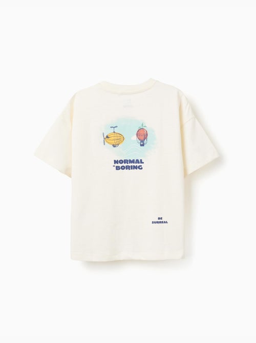 Camiseta de algodón con estampado Normal is Boring - Kiabi