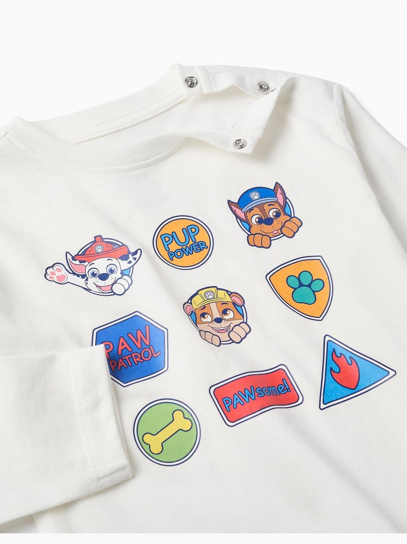 Camiseta de algodón con estampado Paw Patrol Blanco - Kiabi