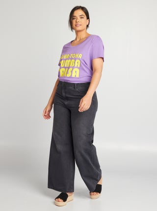 Camiseta de algodón con estampado