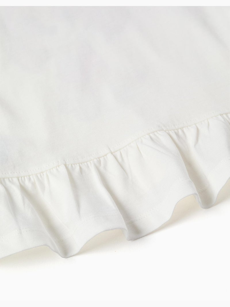 Camiseta de algodón con estampado skye Blanco - Kiabi