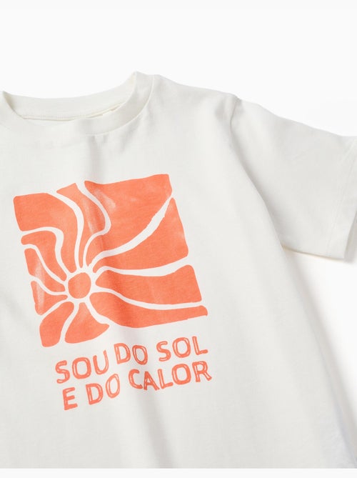 Camiseta de algodón con estampado Sou do Sol - Kiabi