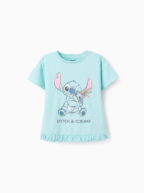 Camiseta de algodón con estampado Stitch y Scrump - Kiabi