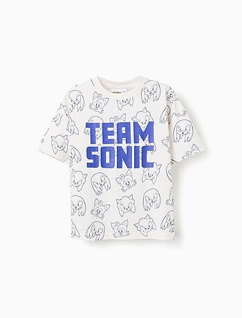 Camiseta de algodón con estampado Team Sonic