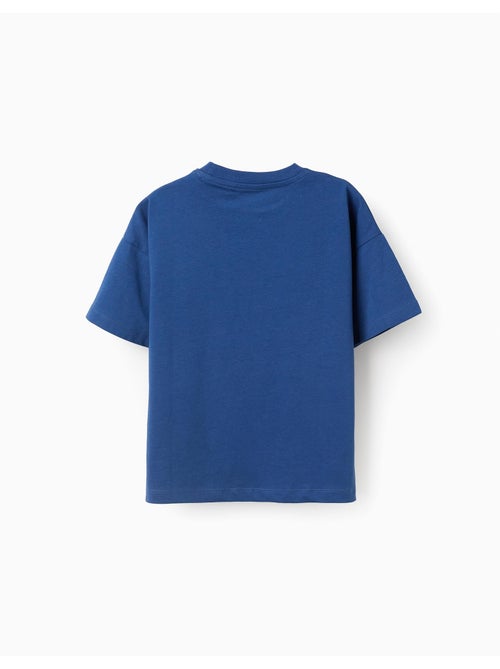 Camiseta de algodón con estampado Time Never Stops - Kiabi