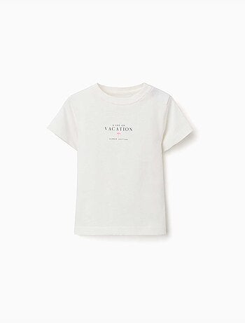 Camiseta de algodón con estampado Vacation