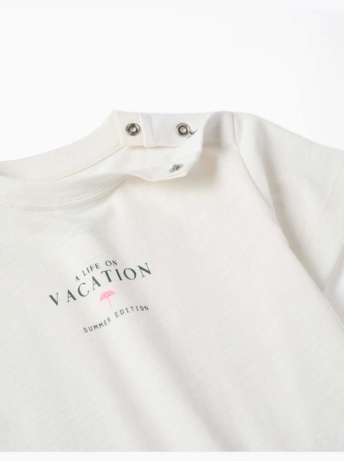 Camiseta de algodón con estampado Vacation - Kiabi Camiseta de algodón con estampado Vacation - Kiabi