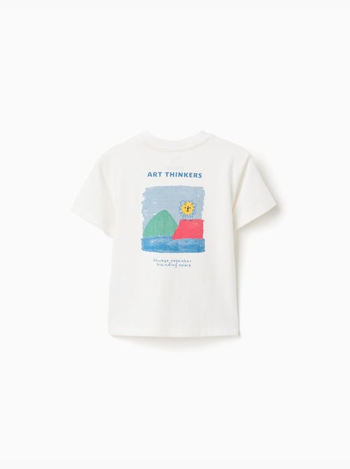 Camiseta de algodón con estampados Art Thinkers - Kiabi