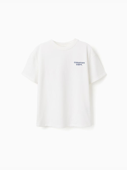 Camiseta de algodón con estampados Creativity - Kiabi