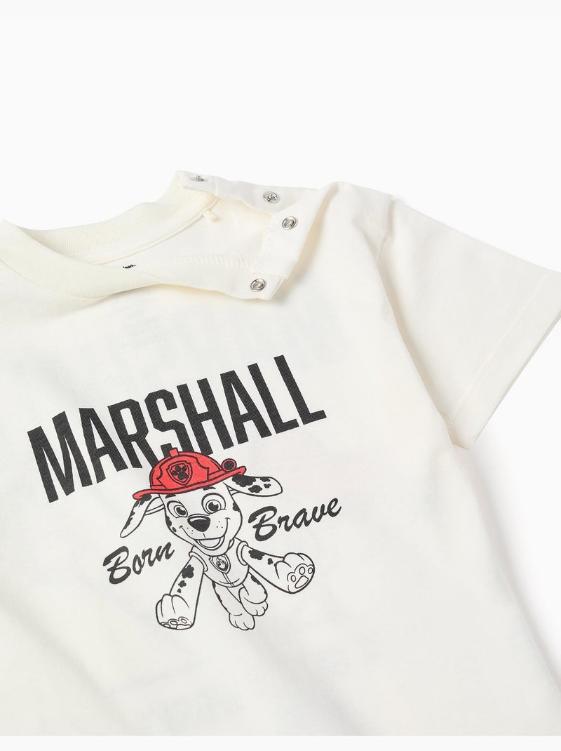 Camiseta de algodón con estampados de Marshall Blanco - Kiabi