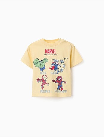 Camiseta de algodón con estampados de Marvel