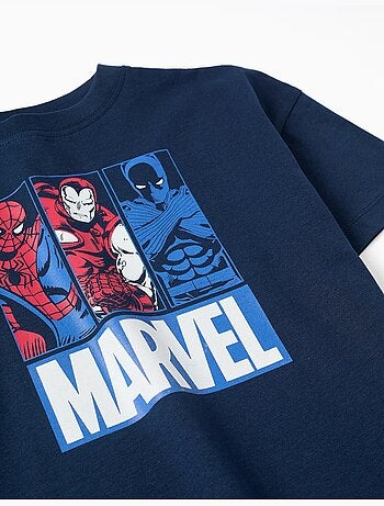 Camiseta de algodón con estampados de Marvel