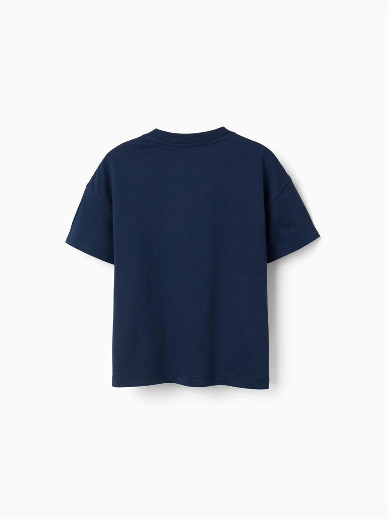 Camiseta de algodón con estampados de Marvel Azul oscuro - Kiabi