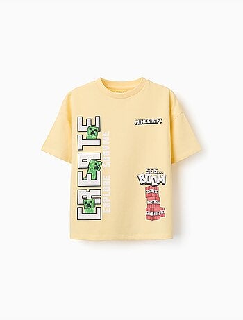 Camiseta de algodón con estampados de Minecraft