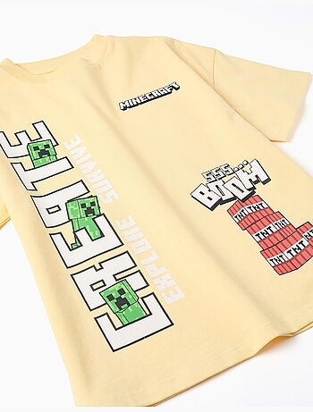 Camiseta de algodón con estampados de Minecraft