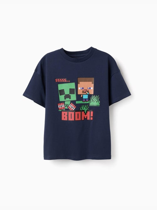 Camiseta de algodón con estampados de Minecraft - Kiabi