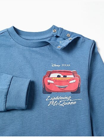 Camiseta de algodón con estampados de rayo mcqueen