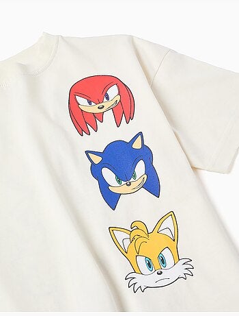 Camiseta de algodón con estampados de Sonic & Friends