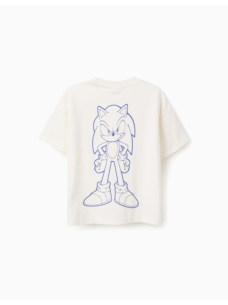 Camiseta de algodón con estampados de Sonic & Friends Blanco - Kiabi