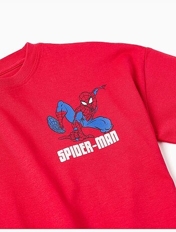 Camiseta de algodón con estampados de Spider-Man