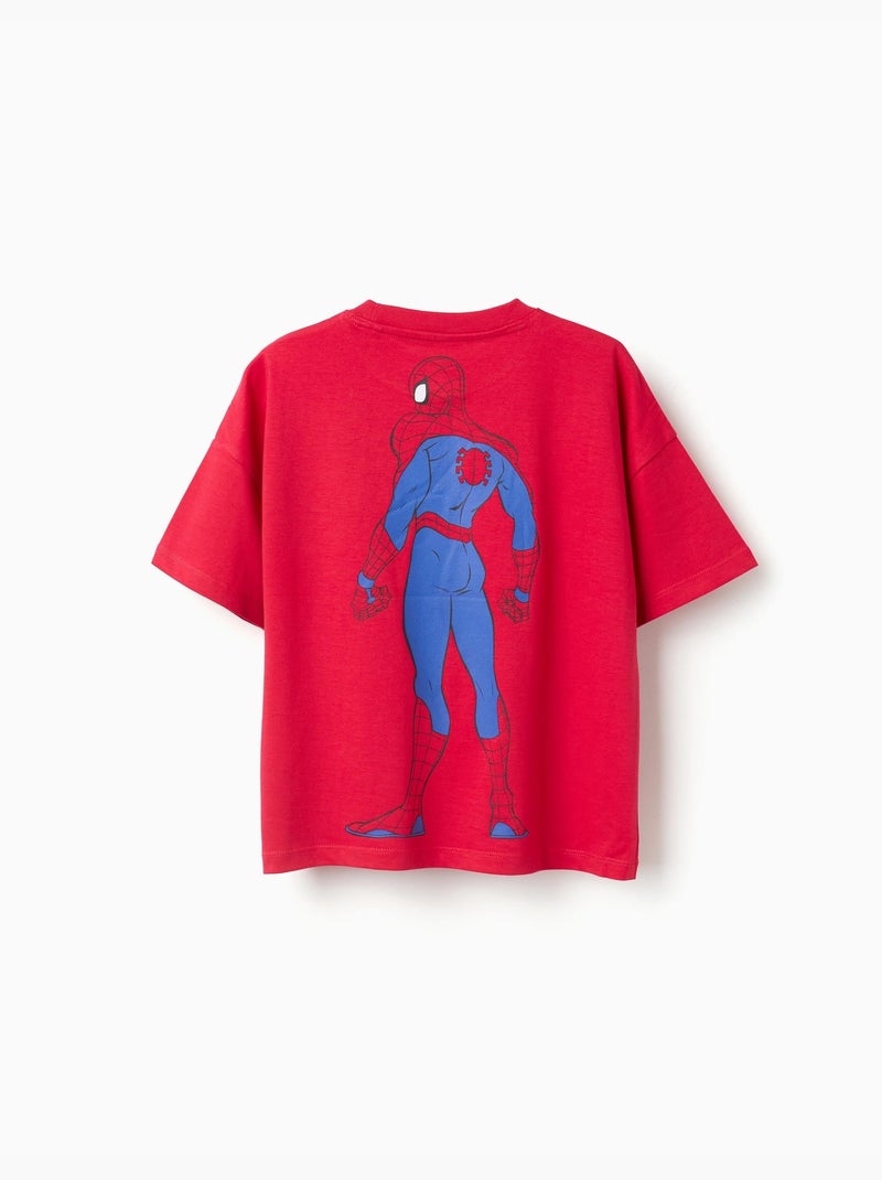 Camiseta de algodón con estampados de Spider-Man Rojo - Kiabi