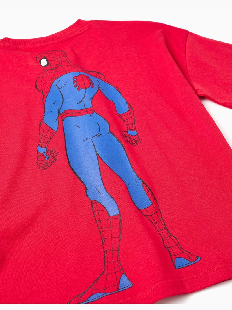 Camiseta de algodón con estampados de Spider-Man Rojo - Kiabi