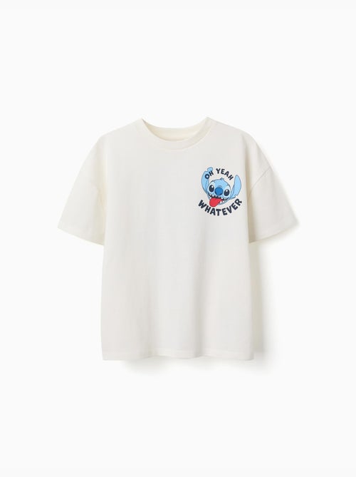 Camiseta de algodón con estampados de Stitch - Kiabi