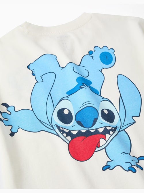Camiseta de algodón con estampados de stitch - Kiabi