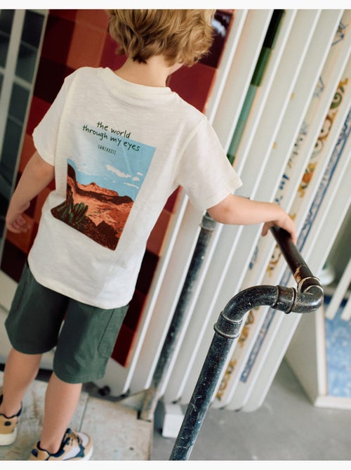 Camiseta de algodón con estampados Lanzarote - Kiabi
