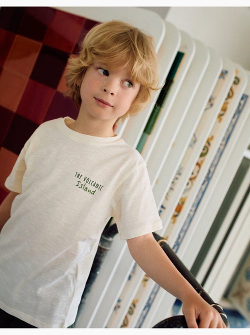 Camiseta de algodón con estampados Lanzarote - Kiabi