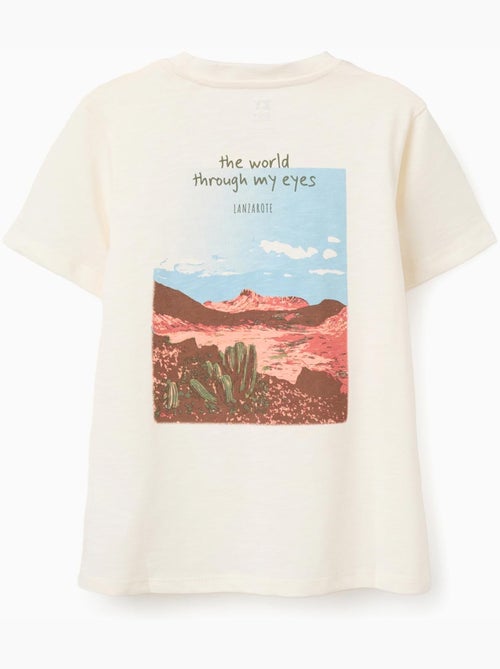 Camiseta de algodón con estampados Lanzarote - Kiabi