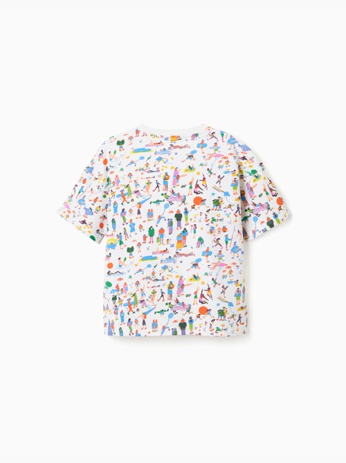Camiseta de algodón con ilustración Carolina Celas x Zippy - Kiabi