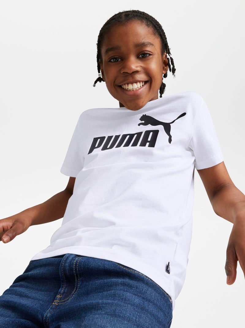 Camiseta de algodón con logotipo 'Puma' BLANCO - Kiabi