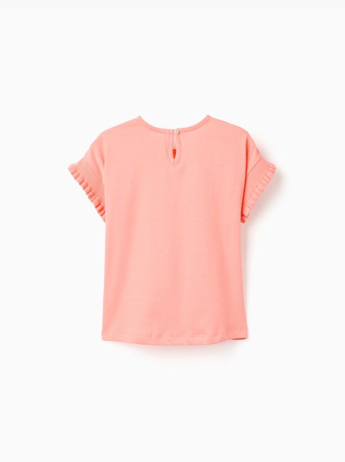 Camiseta de algodón con mangas con volantes - Kiabi