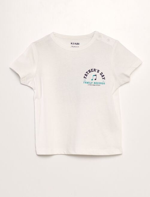 Camiseta de algodón con mensaje - Kiabi