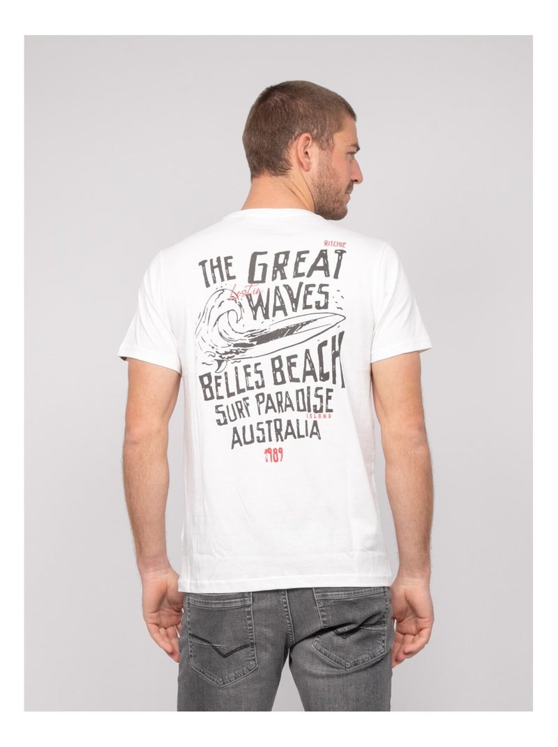 Camiseta de algodón con motivos NARNAGE Crudo - Kiabi