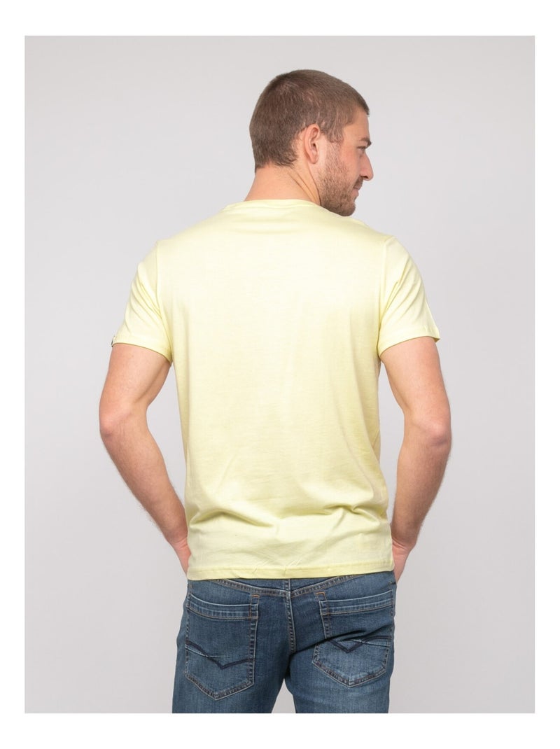 Camiseta de algodón con motivos NEWILMO Amarillo - Kiabi