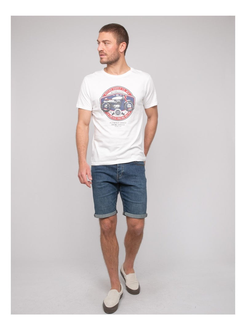 Camiseta de algodón con motivos NOLRIXI Crudo - Kiabi