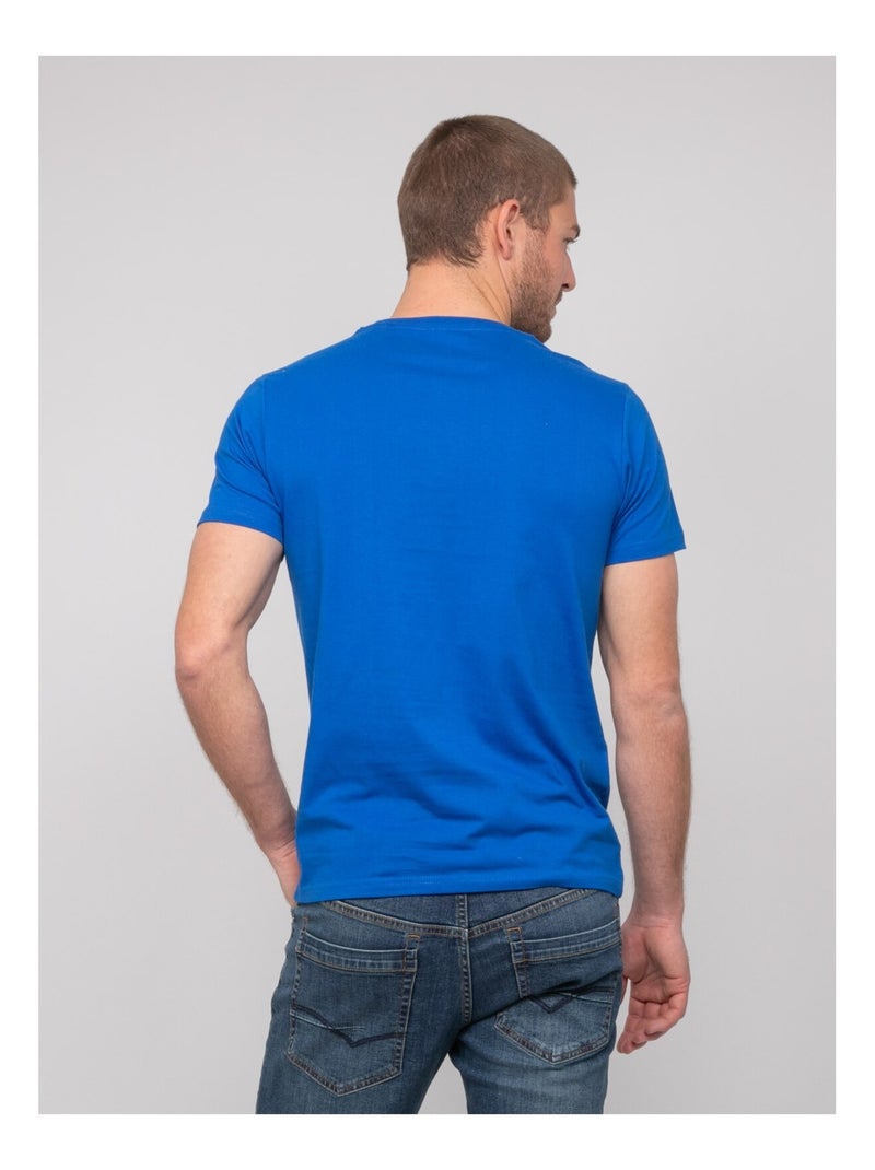 Camiseta de algodón con motivos NOPICALE Azul real - Kiabi