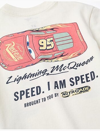 Camiseta de algodón con Rayo McQueen