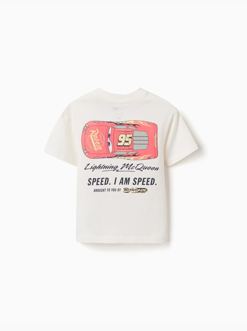 Camiseta de algodón con Rayo McQueen Blanco - Kiabi