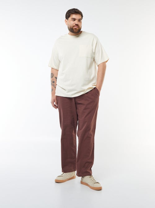 Camiseta de algodón confort fit - Kiabi