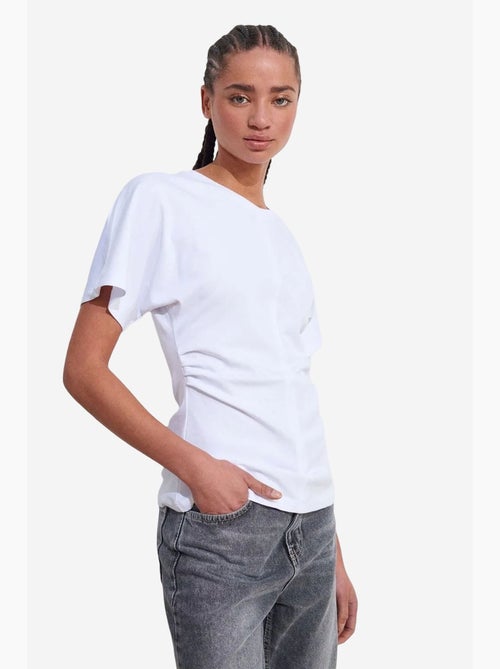 Camiseta de algodón de cuello redondo para mujer dilvin - Kiabi